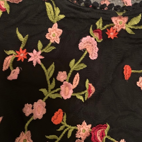 Black embroidered dress - Picture 3 of 4